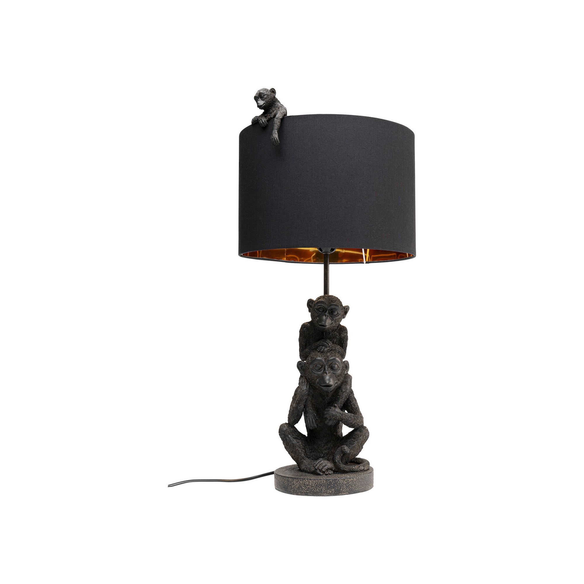 Lampe à poser Monkey Party noir Ø 31cm