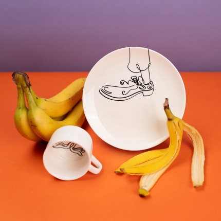 Coffee Cup Favola banana (4/set) Kare Design