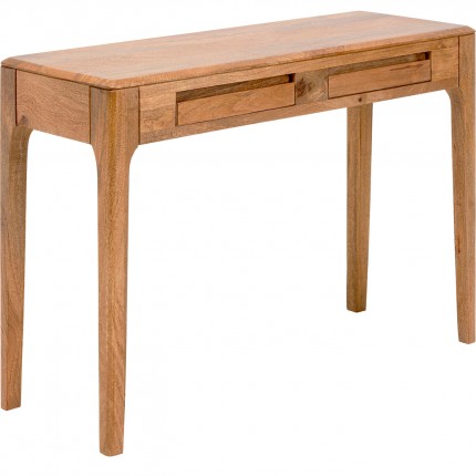 Console/bureau Brooklyn nature 2 tiroirs 110x40cm Kare Design