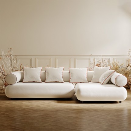 Corner Sofa Splendido cream right Kare Design