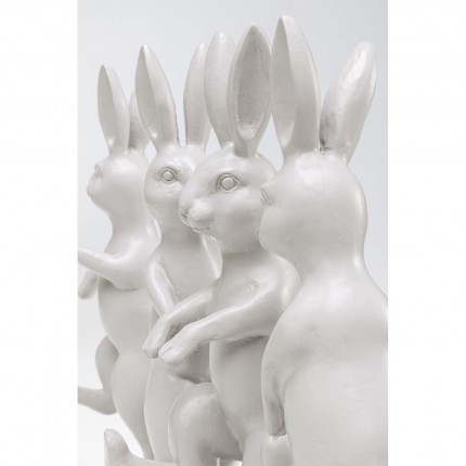 Deco white dancing rabbits Kare Design