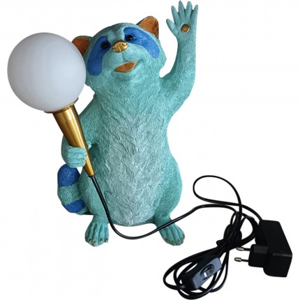 Lampe raton laveur bleu Kare Design