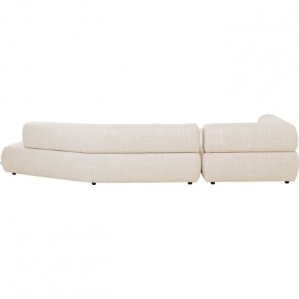 Corner Sofa Bow left cream Kare Design