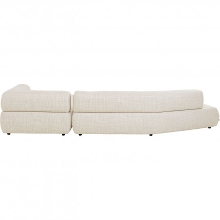 Corner Sofa Bow right cream Kare Design