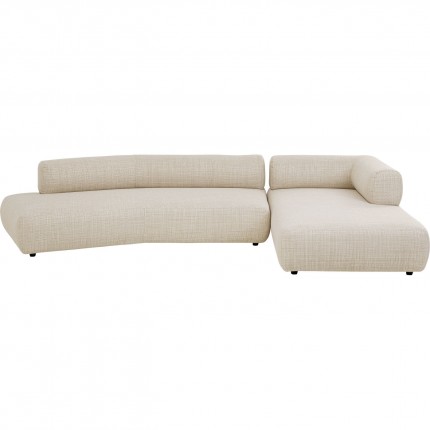 Corner Sofa Bow right cream Kare Design