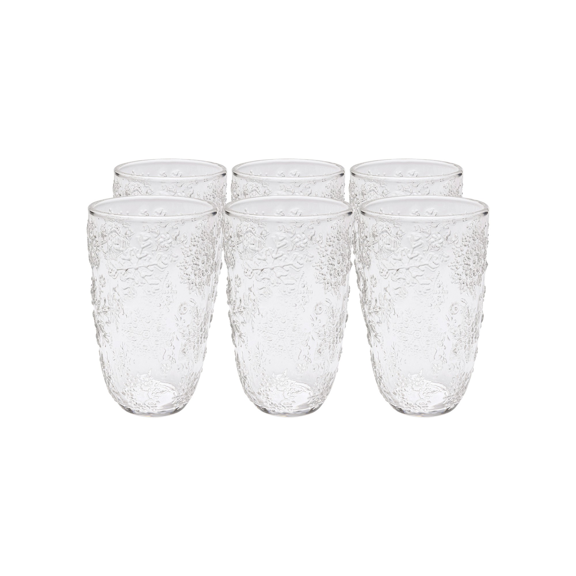 Water Glass Ice Flowers (6/set) Kare Design