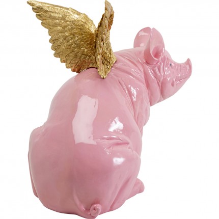 Déco cochon ailé rose XL Kare Design