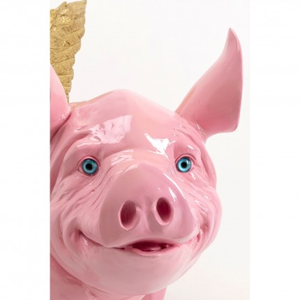 Déco cochon ailé rose XL Kare Design