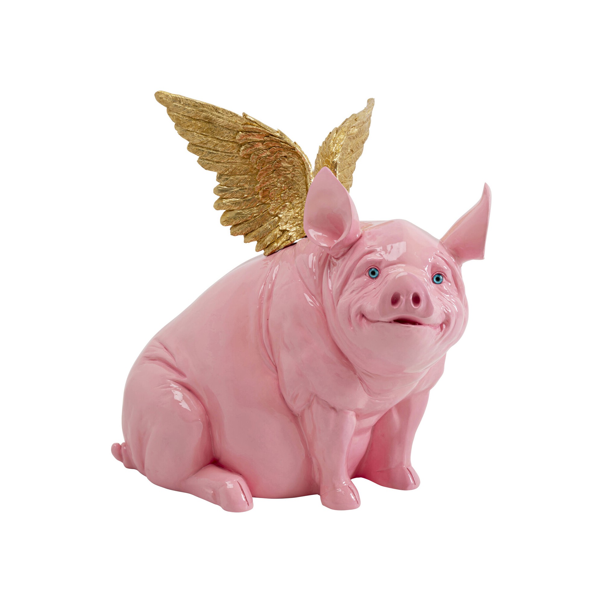 Figurine décorative Flying Pig fuchsia 79cm