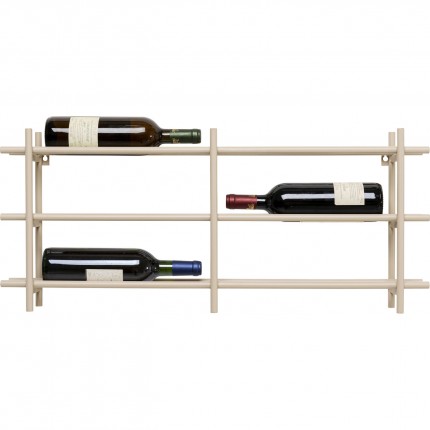 Wall Wine Shelf Cape Town 34cm beige Kare Design