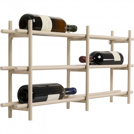 Wall Wine Shelf Cape Town 34cm beige Kare Design