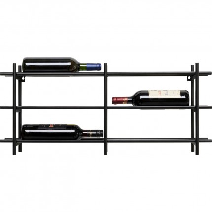 Wall Wine Shelf Cape Town 34cm black Kare Design