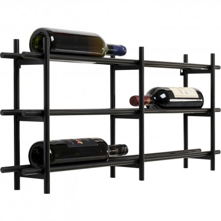 Wall Wine Shelf Cape Town 34cm black Kare Design