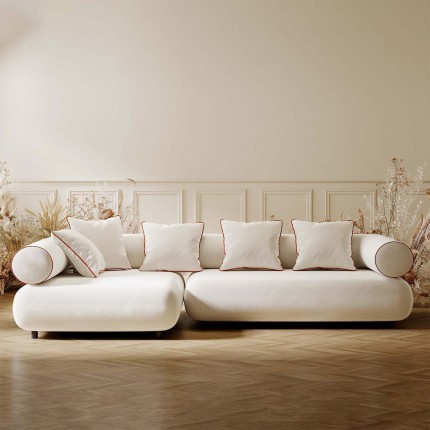 Corner Sofa Splendido cream left Kare Design