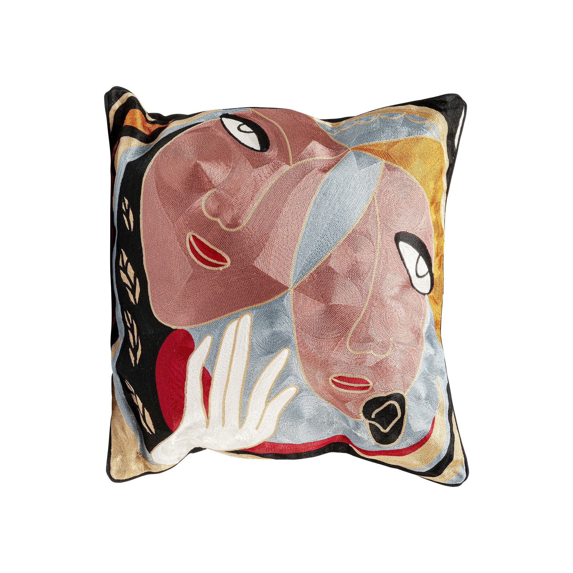 Coussin Art Line deux visages Kare Design