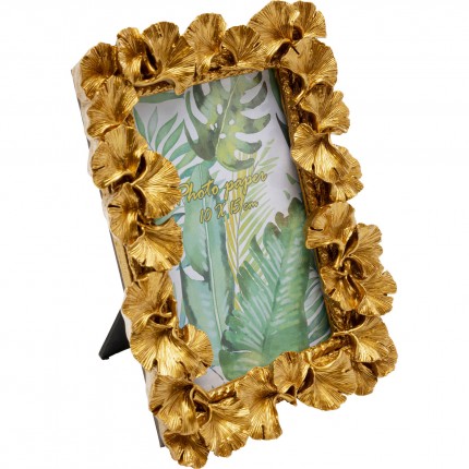 Picture Frame ginkgo leaf gold 17x21cm Kare Design