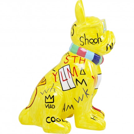 Deco graffiti dog yellow XL Kare Design