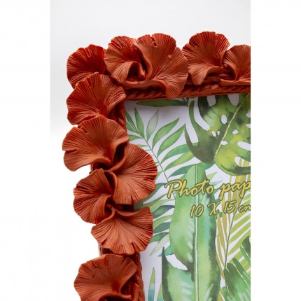 Picture Frame ginkgo leaf orange 17x21cm Kare Design