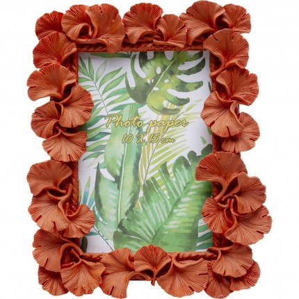 Picture Frame ginkgo leaf orange 17x21cm Kare Design