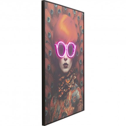 Tableau LED Fancy rousse 80x120cm Kare Design