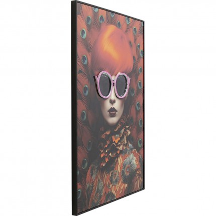 Tableau LED Fancy rousse 80x120cm Kare Design