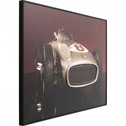 Framed Picture LED racing car 120x80cm Kare Design