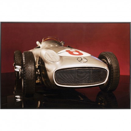 Framed Picture LED racing car 120x80cm Kare Design