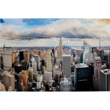 Tableau en verre City View 150x100cm Kare Design