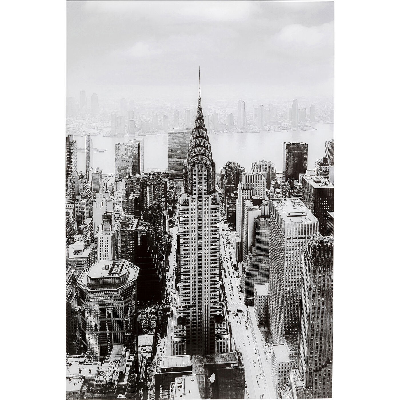 Kare Design Tableau en verre Manhattan 80x120cm