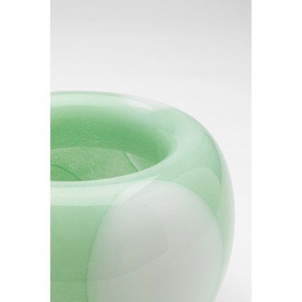 Vase Punti vert et blanc 15cm Kare Design