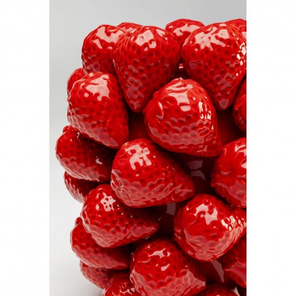 Vase fraises rouges 24cm Kare Design