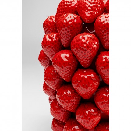 Vase fraises rouges 30cm Kare Design