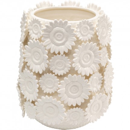 Vase sunflowers white Kare Design