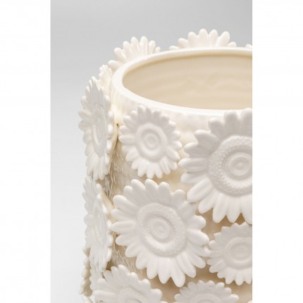 Vase sunflowers white Kare Design