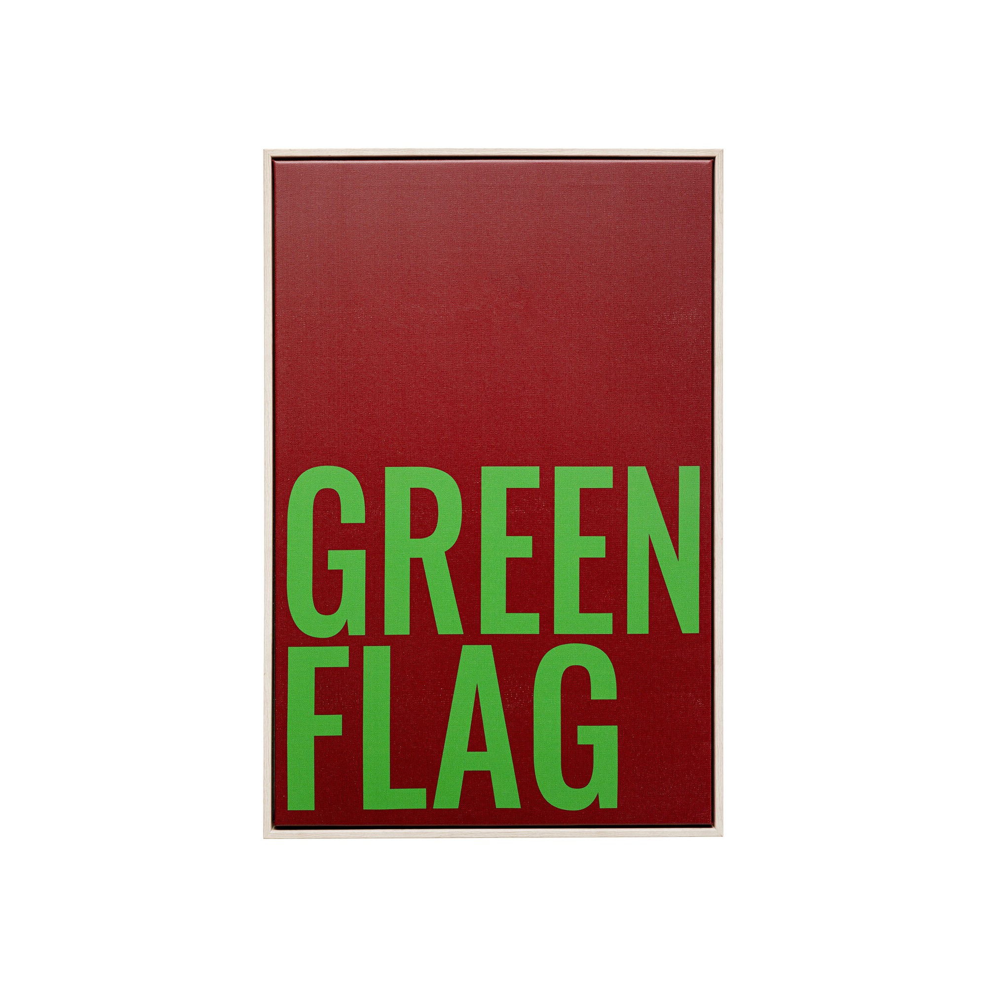 Tableau Green Flag 40x60cm Kare Design