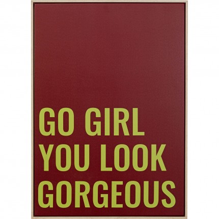 Tableau Go Girl 50x70cm Kare Design