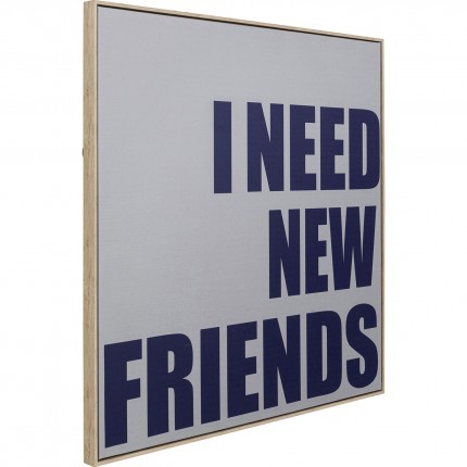 Framed Picture New Friends 80x80cm Kare Design