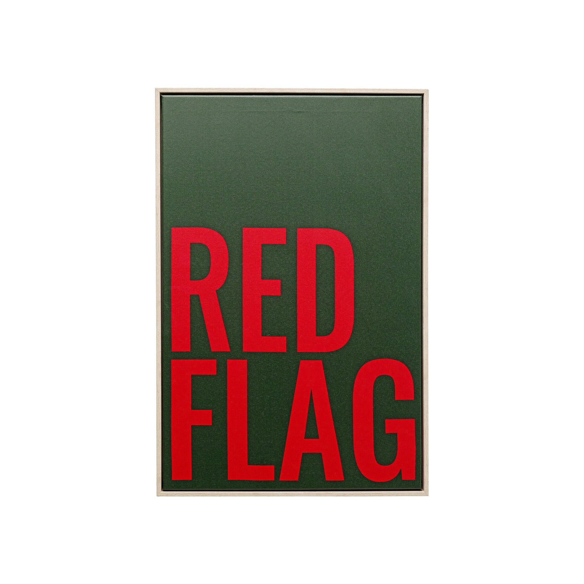 Framed Picture Red Flag 40x60cm Kare Design