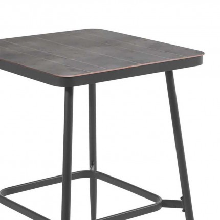 Basel garden table 90x90cm charcoal grey Gescova