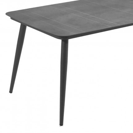 Basel garden table 200x100cm charcoal grey Gescova