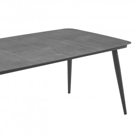 Basel garden table 200x100cm charcoal grey Gescova