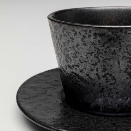 Tasses à espresso Cosmos noires set de 6 Kare Design