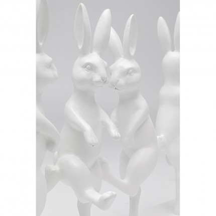 Deco white dancing rabbits Kare Design