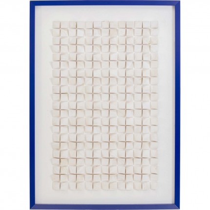 Tableau Frame Origami blanc 74x104cm Kare Design