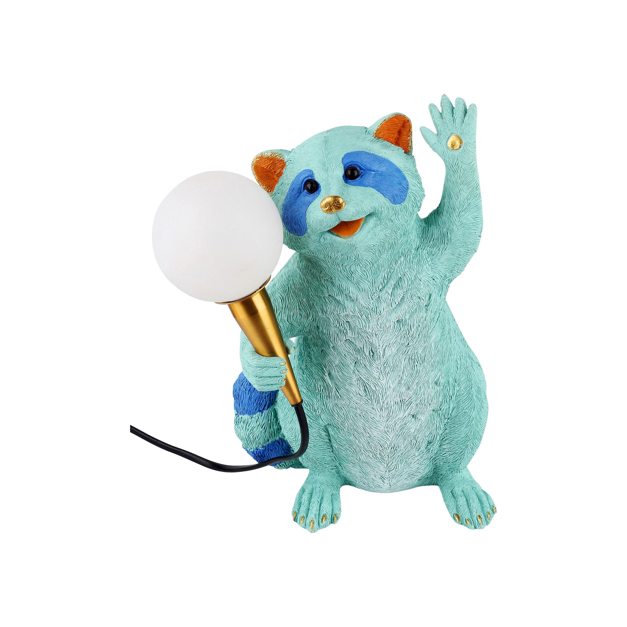 Lampe raton laveur bleu Kare Design