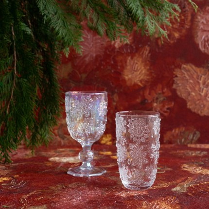 Water Glass Ice Flowers (6/set) Kare Design