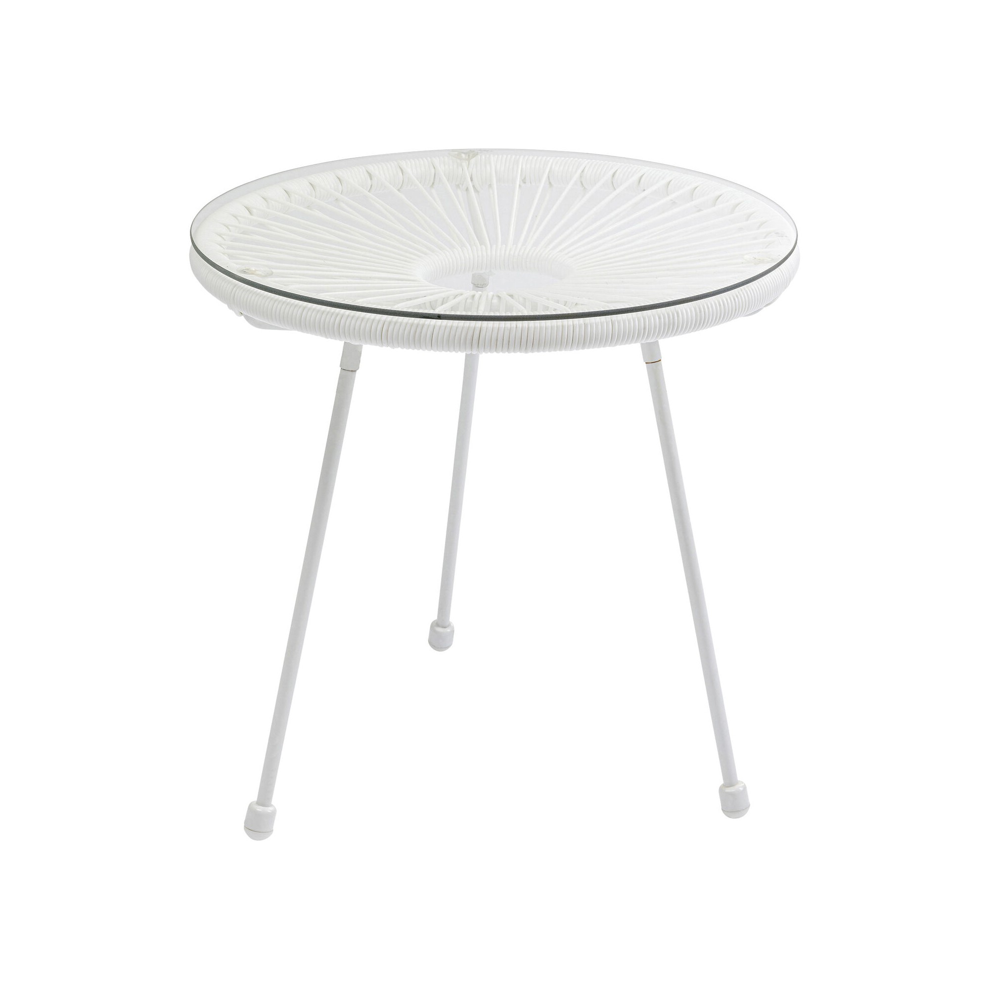 Table d'appoint Acapulco 50cm blanche Kare Design