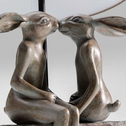 Table Lamp rabbits couple Kare Design