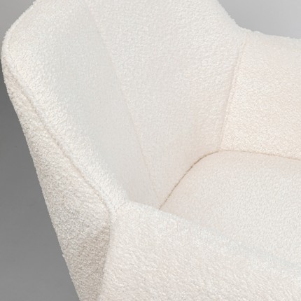 Swivel chair with armrests Bess cream Kare Design