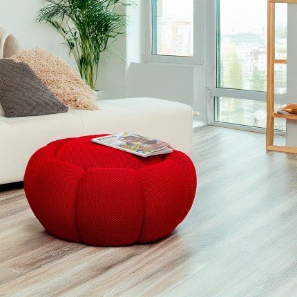 Pouf Peppo Bloom rouge Kare Design